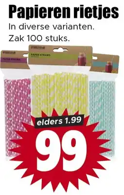 Dirk papieren rietjes aanbieding
