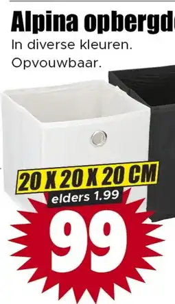 Dirk Alpina opbergdoos aanbieding