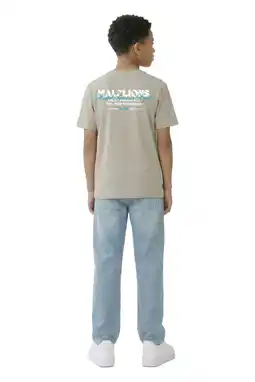 Wehkamp Malelions T-shirt met backprint groen aanbieding