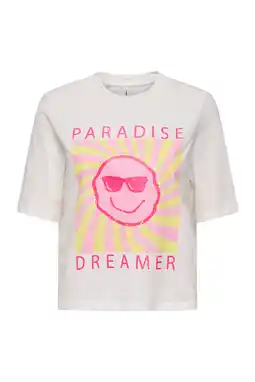 Wehkamp KIDS ONLY GIRL T-shirt wit aanbieding