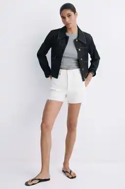 Wehkamp Mango denim slim regularwaist short wit aanbieding