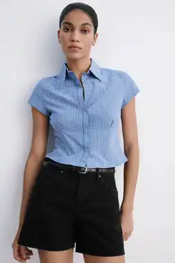 Wehkamp Mango straight leg denim short - zwart aanbieding