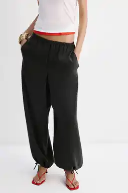 Wehkamp Mango modal ballonbroek - zwart aanbieding