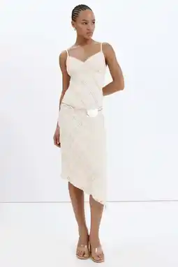 Wehkamp Mango midi jurk - ecru aanbieding
