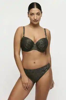 Wehkamp PrimaDonna bikinibroekje Ratjada met lurex donkergroen aanbieding