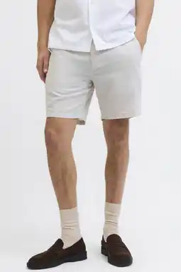 Wehkamp JACK & JONES PANTS STUDIO JPSTACE relaxed chino short met linnen zand aanbieding