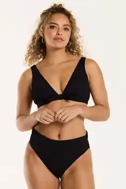 Wehkamp Shiwi The Sunshine Brand voorgevormde triangel bikini set Teddy zwart aanbieding