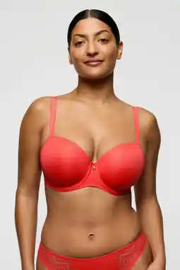 Wehkamp PrimaDonna Twist voorgevormde balconette bh Grace Bay rood aanbieding