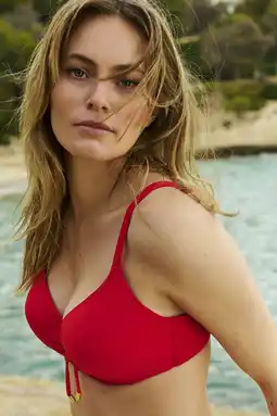 Wehkamp Marie Jo voorgevormde beugel bikinitop Madurai rood aanbieding