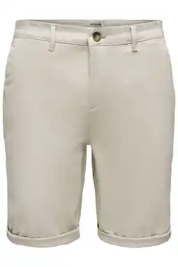 Wehkamp ONLY & SONS ONSSAUL regular chino short beige aanbieding