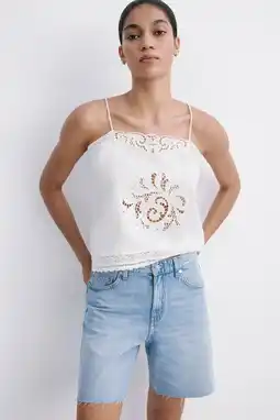 Wehkamp Mango straight leg denim short - lichtblauw aanbieding
