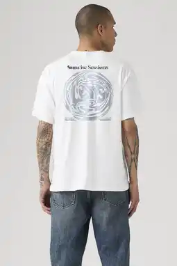 Wehkamp Levi's regular T-shirt met backprint wit aanbieding