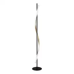 Wehkamp EGLO Conaprato Staande lamp - LED - Zwart, Goud, Wit aanbieding