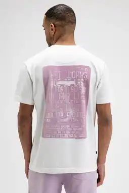 Wehkamp Butcher of Blue regular fit T-shirt met backprint - wit aanbieding