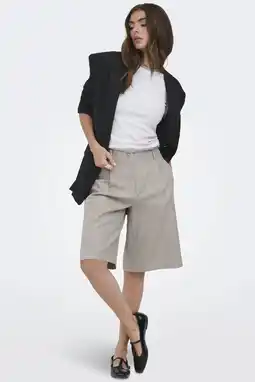 Wehkamp ONLY regularwaist chino short grijs aanbieding