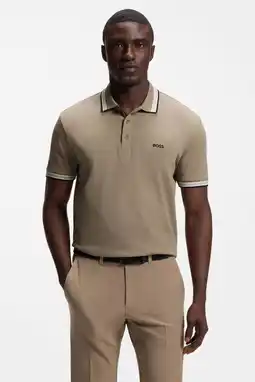 Wehkamp BOSS regular polo bruin aanbieding