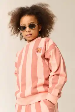 Wehkamp Tumble 'n Dry gestreepte sweater zalm aanbieding