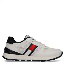 Wehkamp Tommy Hilfiger Jan sneakers wit/blauw aanbieding