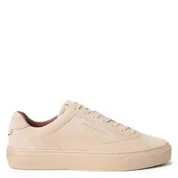 Wehkamp Tommy Hilfiger suède sneakers beige aanbieding