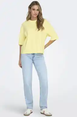 Wehkamp ONLY T-shirt geel aanbieding