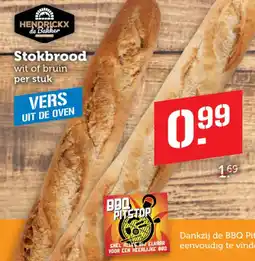 Coop Hendrickx de Bakker Stokbrood aanbieding