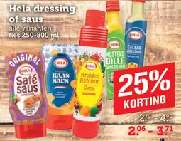 Coop Hela dressing of saus aanbieding