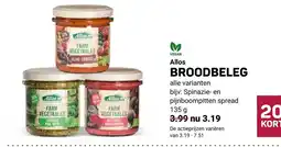 Ekoplaza Allos broodbeleg aanbieding