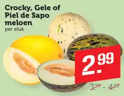 Coop Crocky, Gele of Piel de Sapo meloen aanbieding