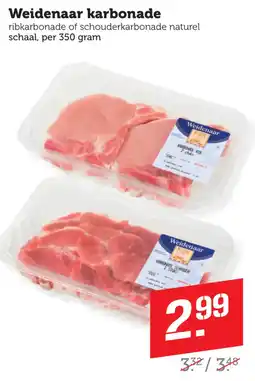 Coop Weidenaar karbonade aanbieding