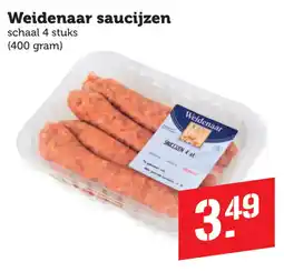 Coop Weidenaar saucijzen aanbieding