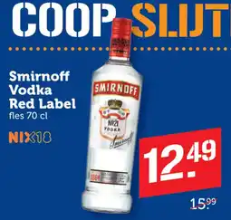 Coop Smirnoff Vodka Red Label aanbieding