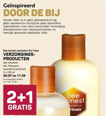 Ekoplaza Bee honest cosmetics-De Traay VERZORGINGS-PRODUCTEN aanbieding