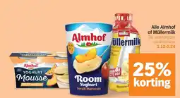 Albert Heijn Alle Almhof of Müllermilk aanbieding