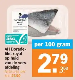 Albert Heijn AH Doradefilet royal op huid aanbieding