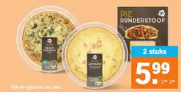 Albert Heijn Alle AH Quiches en pies aanbieding