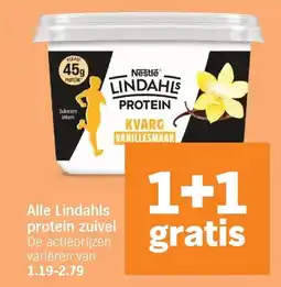 Albert Heijn Alle Lindahls protein zuivel aanbieding