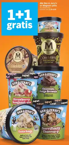 Albert Heijn Alle Ben & Jerry's en Magnum pints aanbieding