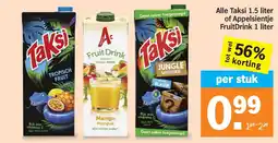Albert Heijn Alle Taksi of Appelsientje FruitDrink aanbieding