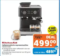 Albert Heijn KitchenAid Halfautomatische espressomachine 5KES6551EBK aanbieding