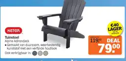 Albert Heijn Tuinstoel Alpine Adirondack aanbieding