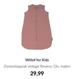 Babypark Witlof for Kids Zomerslaapzak vintage flowers aanbieding