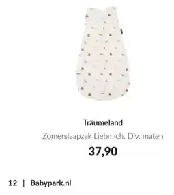 Babypark Träumeland Zomerslaapzak Lieb mich aanbieding
