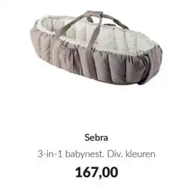 Babypark Sebra 3-in-1 babynest aanbieding
