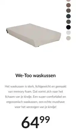 Babypark We-Too waskussen aanbieding