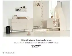 Babypark Kidsmill Intense II oatmeal / brass aanbieding