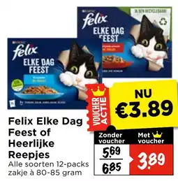 Vomar Voordeelmarkt Felix Elke Dag Feest of Heerlijke Reepjes aanbieding