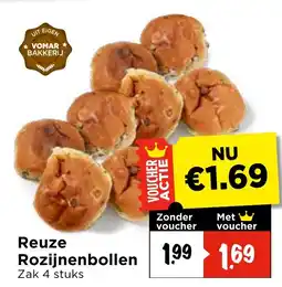 Vomar Voordeelmarkt Reuze Rozijnenbollen aanbieding