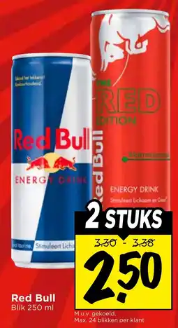 Vomar Voordeelmarkt Red Bull aanbieding