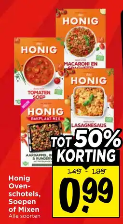 Vomar Voordeelmarkt Alle Honig Oven-schotels, Soepen of Mixen aanbieding