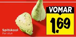 Vomar Voordeelmarkt Spitskool aanbieding